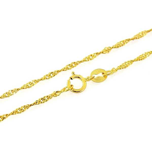 Złoty łańcuszek Au 585 Singapur