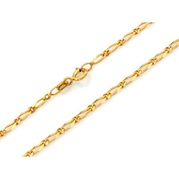 Łańcuszek złoty Au 585 Figaro