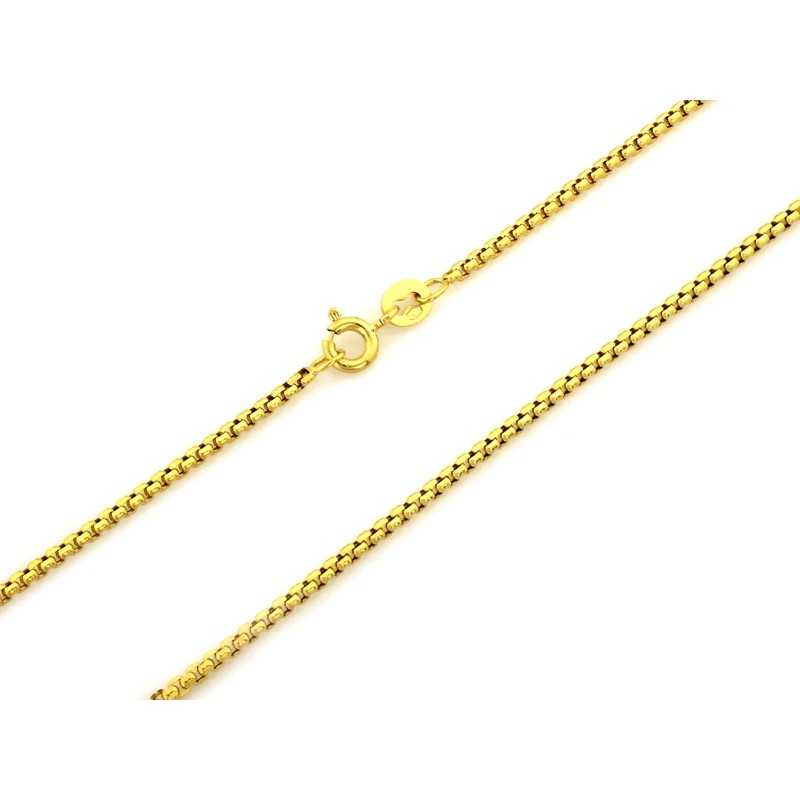 Łańcuszek złoty Au 585 Kostka