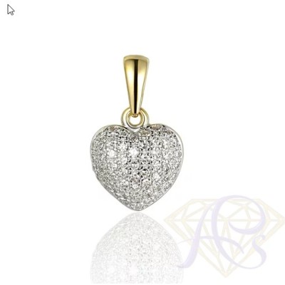 Zawieszka złota Au 585 z diamentami P32516Y
