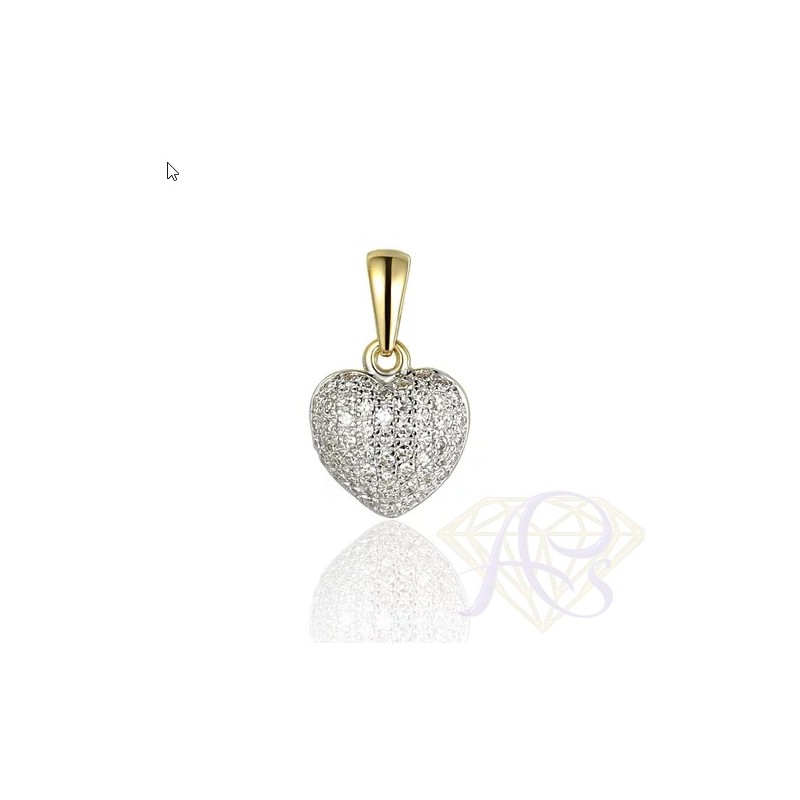 Zawieszka złota Au 585 z diamentami P32516Y
