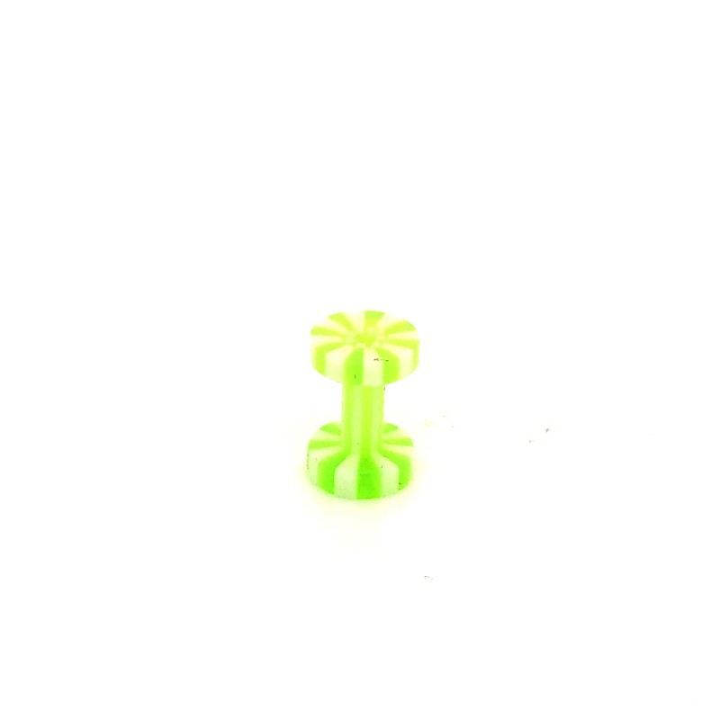 Piercing - Rozpychacz do uszu 2,5 mm zielony