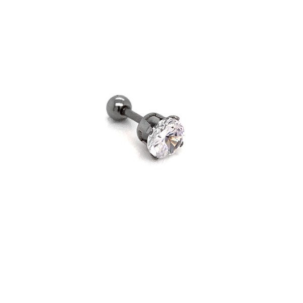 Piercing - Kolczyk do ucha Tragus z Cyrkonią