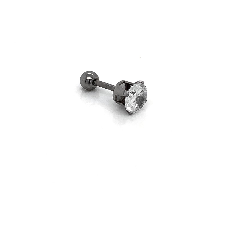 Piercing - Kolczyk do ucha Tragus z Cyrkonią