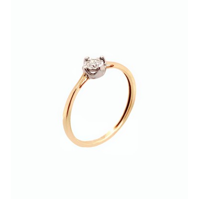 Pierścionek Au 585 z brylantem 0.08ct