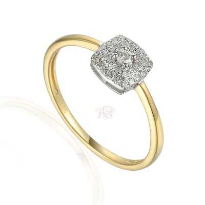 Pierścionek Au 585 z brylantem R45732 YW