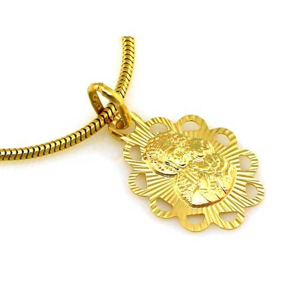 Złoty medalik Au 585 Częstochowska