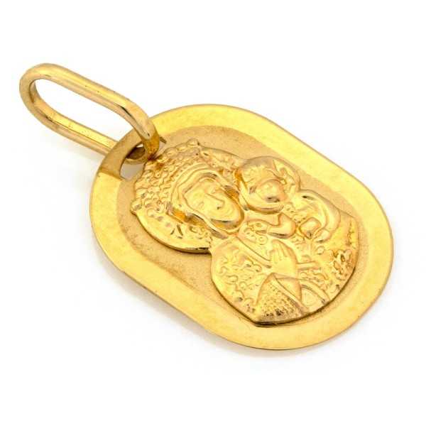 Złoty medalik Au 585 Częstochowska