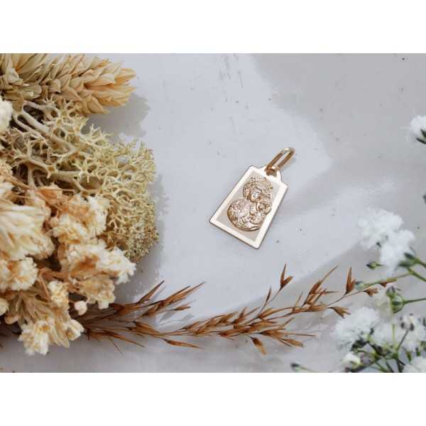 Złoty medalik Au 585 Częstochowska