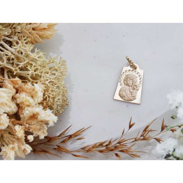 Złoty medalik Au 585 Częstochowska