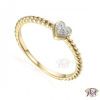 Złoty pierścionek z diamentami R81527 Y