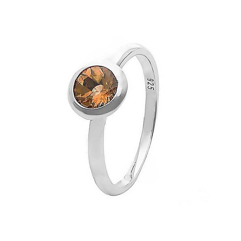 Pierścionek srebrny Ag 925 Cytryn NA1575-R-CI-WP