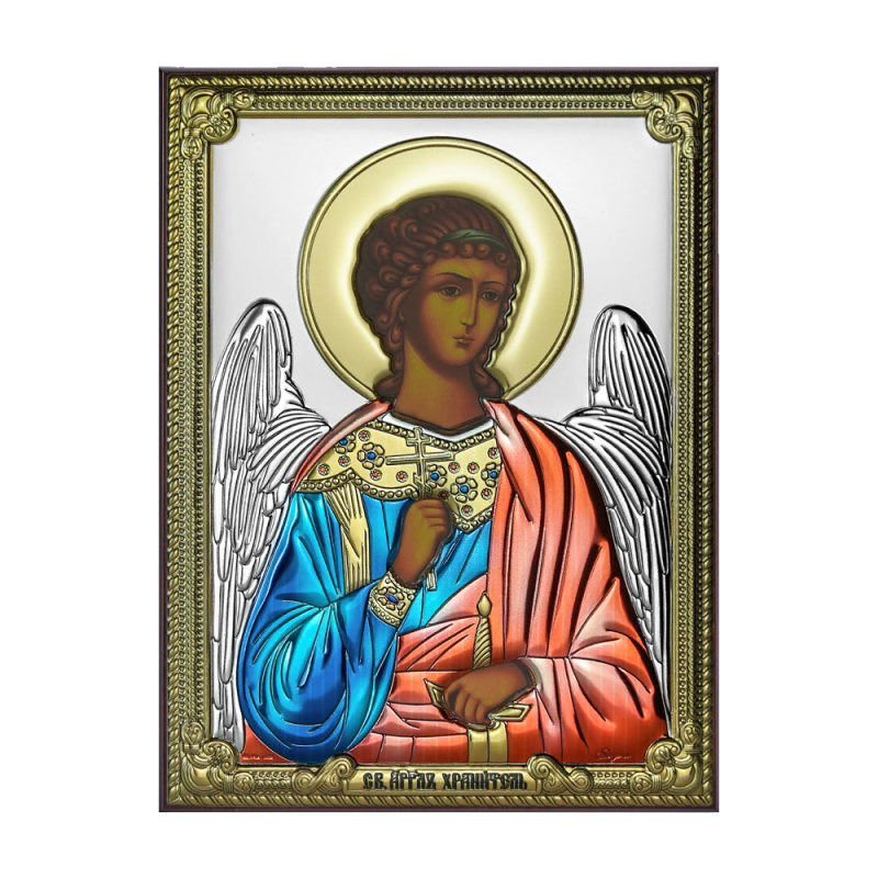 Obrazek srebrny Ikona Anioł Stróż 31247D