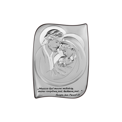 Obrazek srebrny Święta Rodzina 6466S