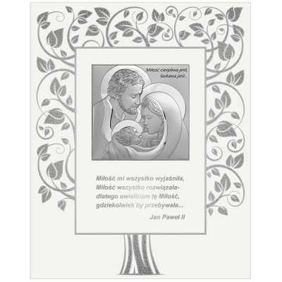 Obrazek Srebrny Święta Rodzina 6741P/2C