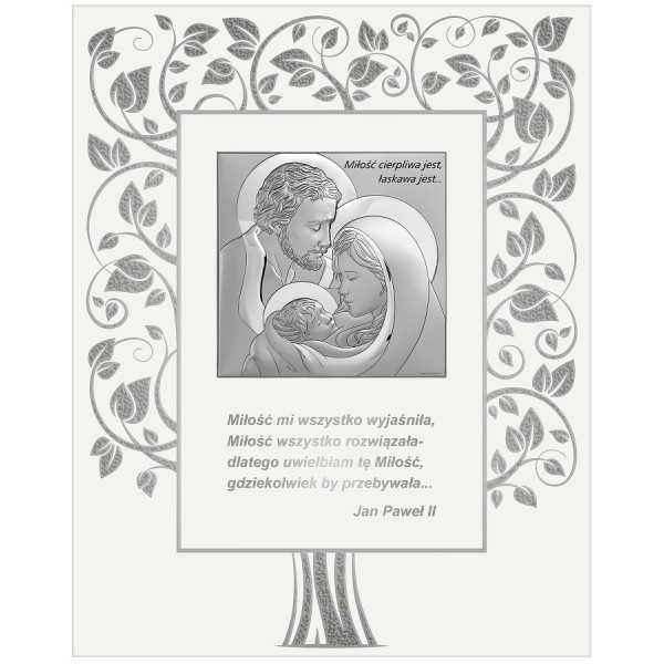 Obrazek Srebrny Święta Rodzina 6741P/2C