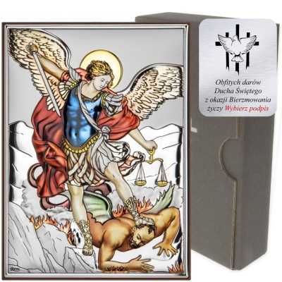 Obrazek srebrny Michał Archanioł DS40C