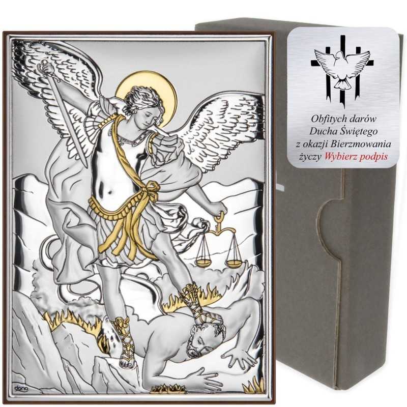 Obrazek srebrny Michał Archanioł DS40/2O