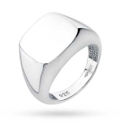 Srebrny sygnet męski rodowany IM011SR