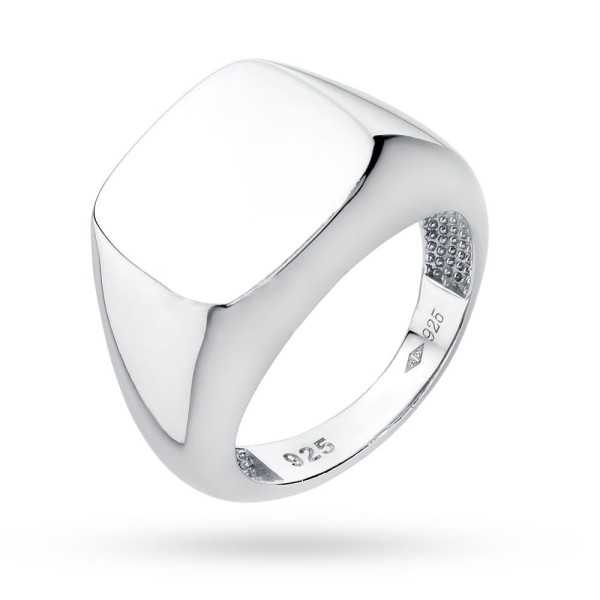 Srebrny sygnet męski rodowany IM011SR