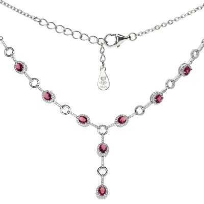 Srebrny naszyjnik rodowany Ag 925 IMN110921P