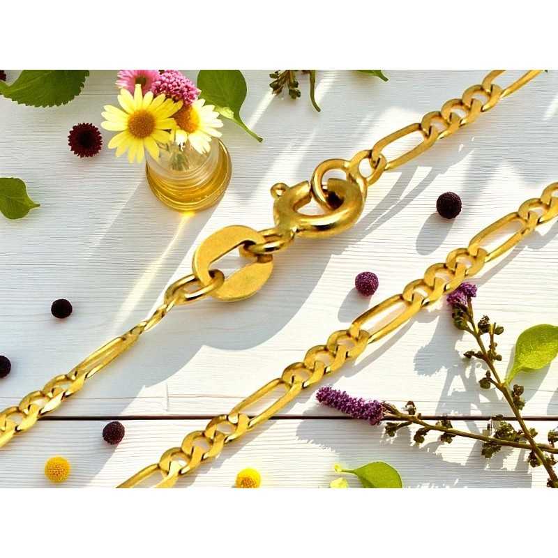 Łańcuszek ze złota Au 585 Figaro LA467A/45