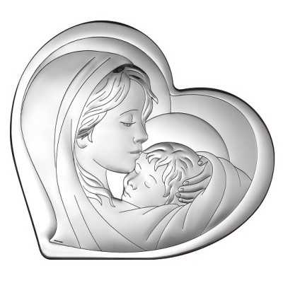 Obrazek srebrny Madonna z dzieciątkiem 6433
