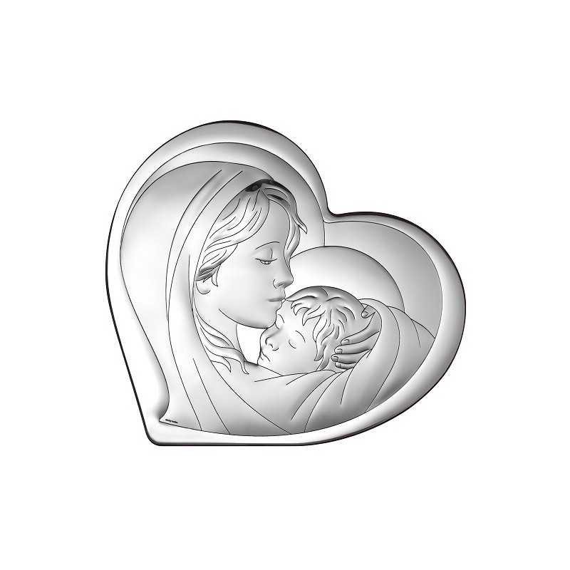 Obrazek srebrny Madonna z dzieciątkiem 6433