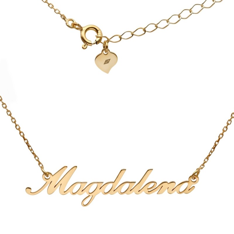 Naszyjnik srebrny Ag925 imię Magdalena MAGDALENANG