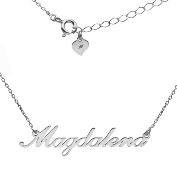 Naszyjnik srebrny Ag925 imię Magdalena MAGDALENANR