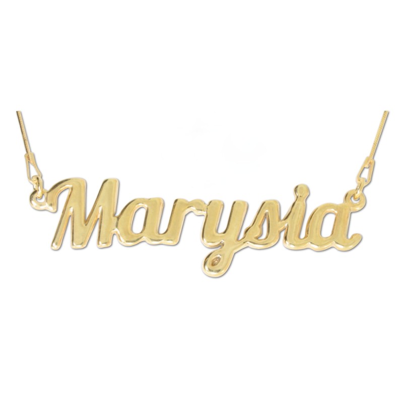 Naszyjnik srebrny pozłocony Marysia