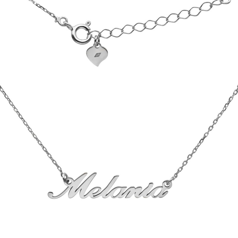Naszyjnik srebrny Ag 925 imię Melania MELANIANR