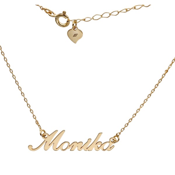 Naszyjnik srebrny Ag 925 imię Monika MONIKANG