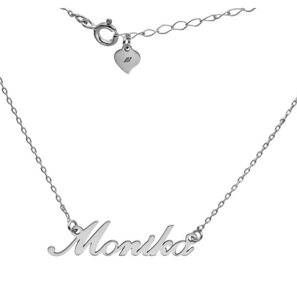 Naszyjnik srebrny Ag 925 imię Monika MONIKANR