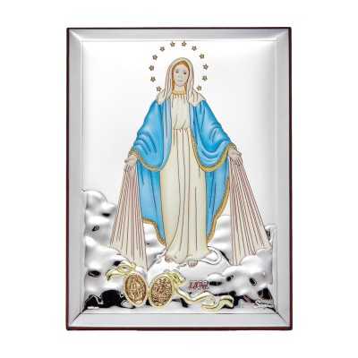 Obrazek srebrny Matka Boża Niepokalana 31138CER