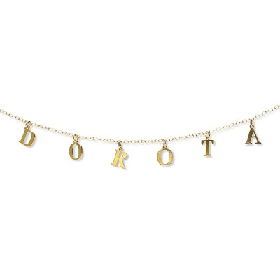 Naszyjnik celebrytka srebrny pozacany Dorota