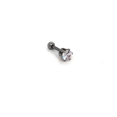 Piercing - Kolczyk do ucha Tragus z Cyrkonią