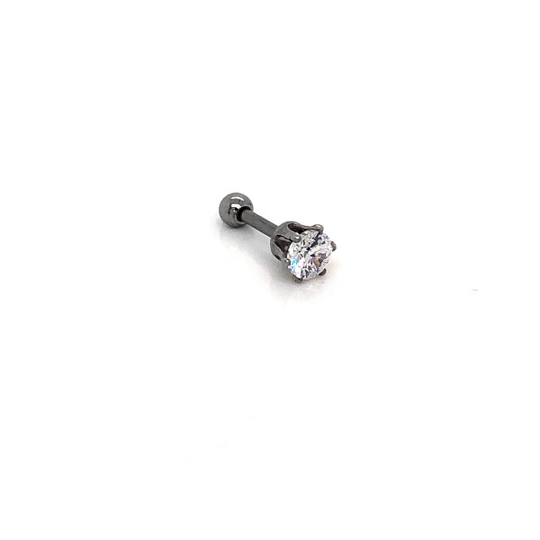 Piercing - Kolczyk do ucha Tragus z Cyrkonią