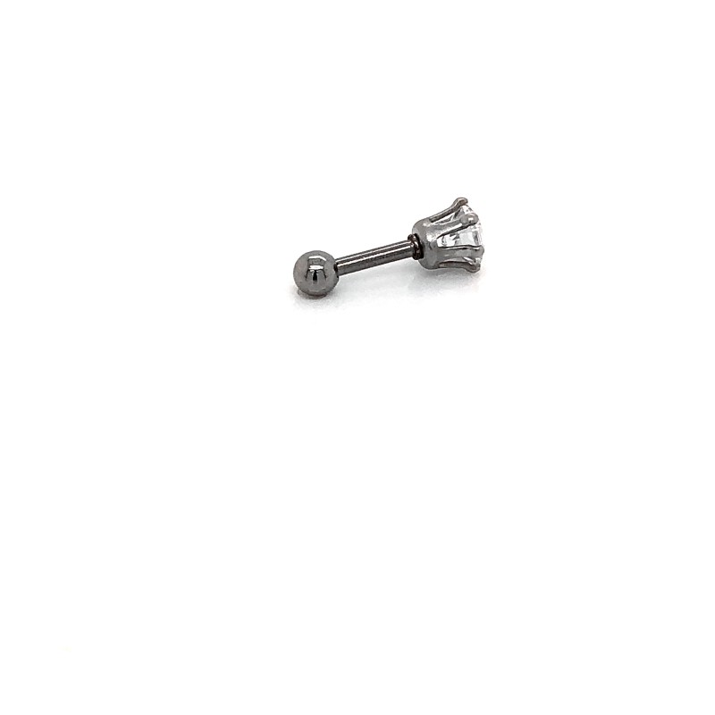 Piercing - Kolczyk do ucha Tragus z Cyrkonią