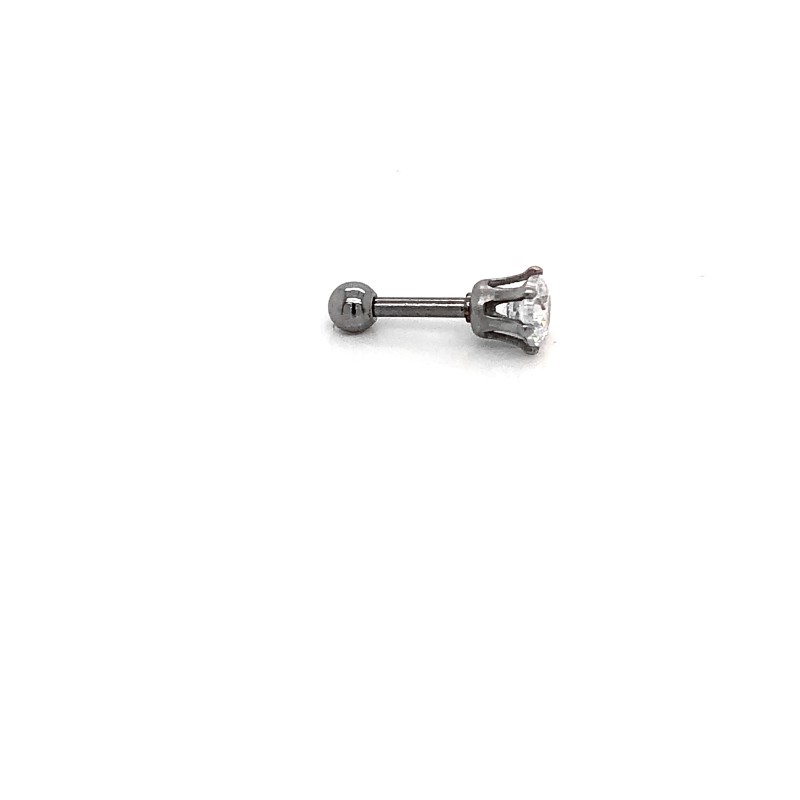 Piercing - Kolczyk do ucha Tragus z Cyrkonią