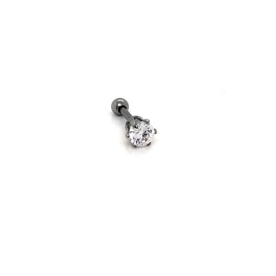 Piercing - Kolczyk do ucha Tragus z Cyrkonią