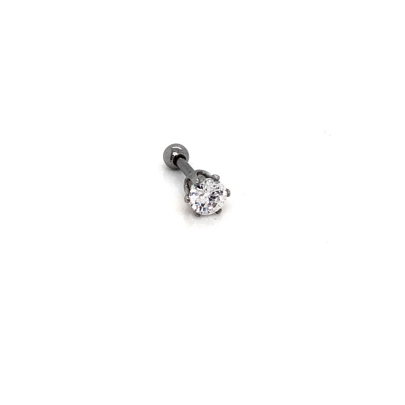 Piercing - Kolczyk do ucha Tragus z Cyrkonią