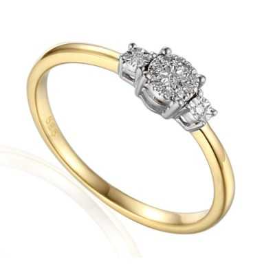 Pierścionek Au 585 z diamentem R50282 YW