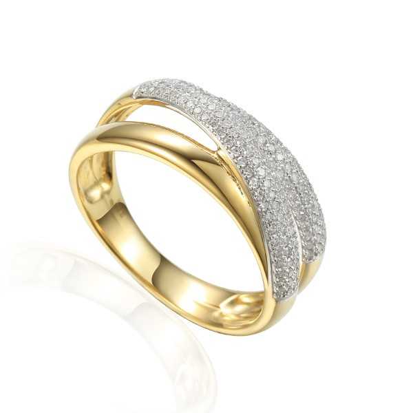 Pierścionek z diamentami Au 585 R73625