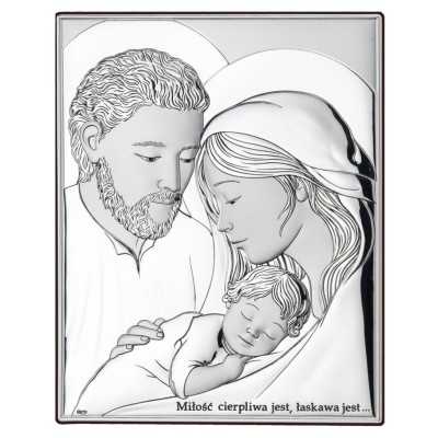 Obrazek Srebrny Święta Rodzina DS25/2X