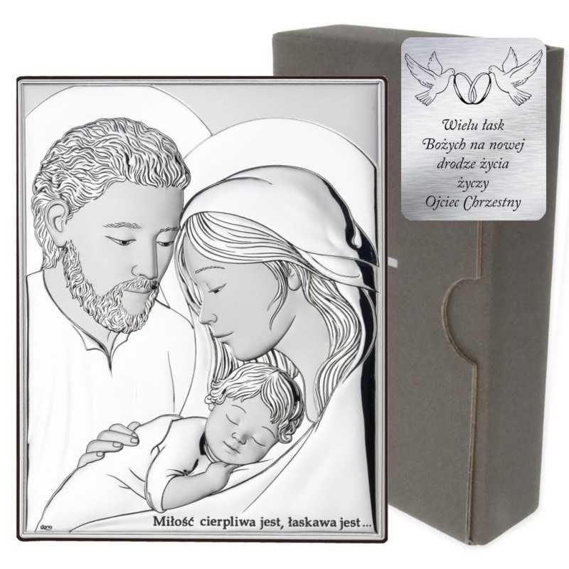 Obrazek Srebrny Święta Rodzina DS25/2X