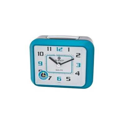 Budzik kwarcowy Perfect T1011S TURKUSOWY