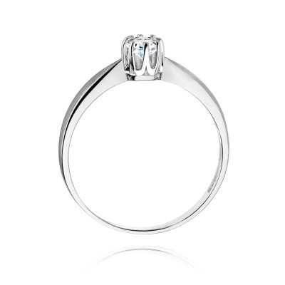 Pierścionek złoty Au 585 z naturalnym diamentem