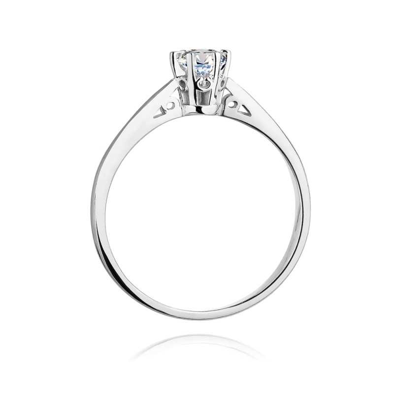 Pierścionek złoty Au 585 z brylantem 0.25ct