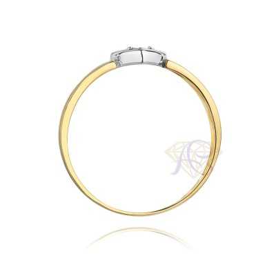 Pierścionek złoty z cyrkonią Au 585